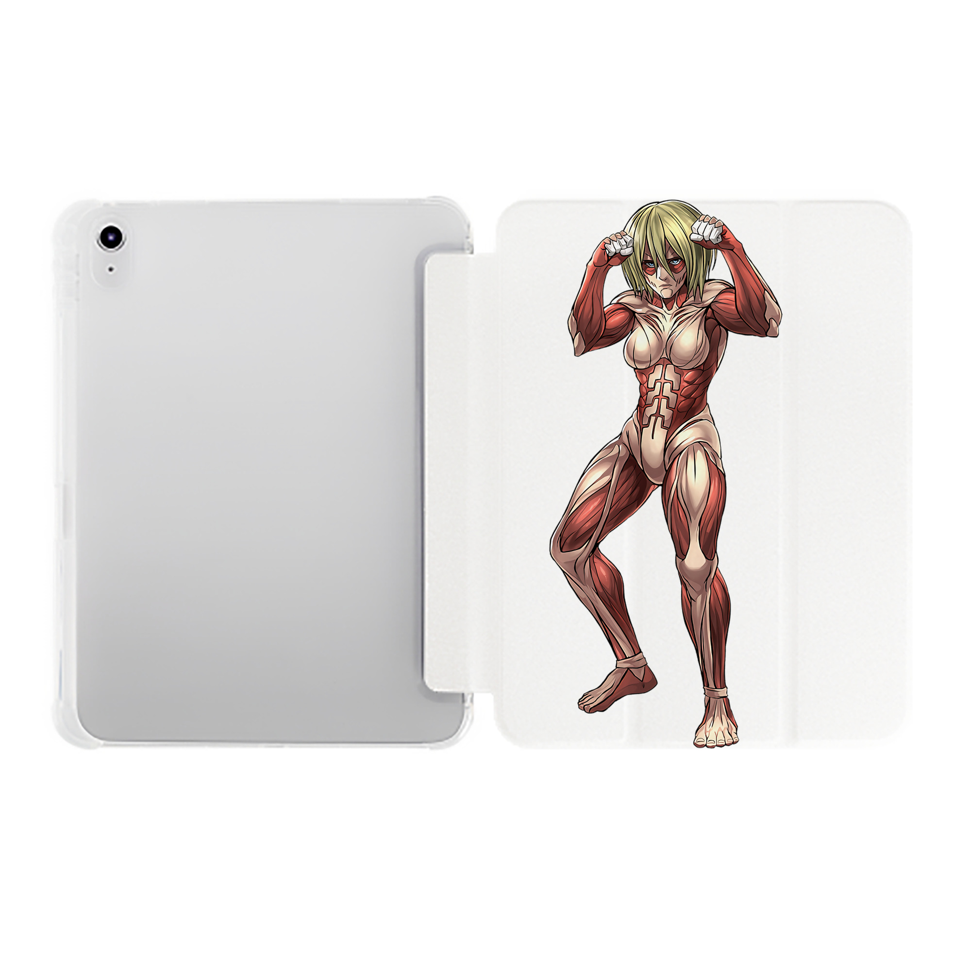 （画像用） 進撃の巨人 Attack on Titan IPad ケース ペン収納付き 三つ折りスタンド PUレザー×シリコン 対応機種9.5/10.5/10.9インチ
